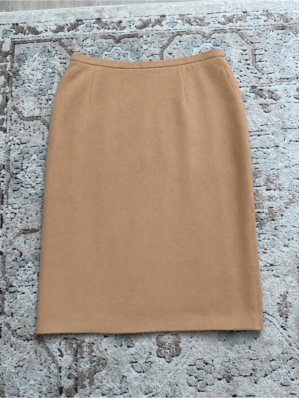 ESCADA Camel Rabbit Hair Wool Cashgora Pencil Skirt Women’s EU 40 Luxury